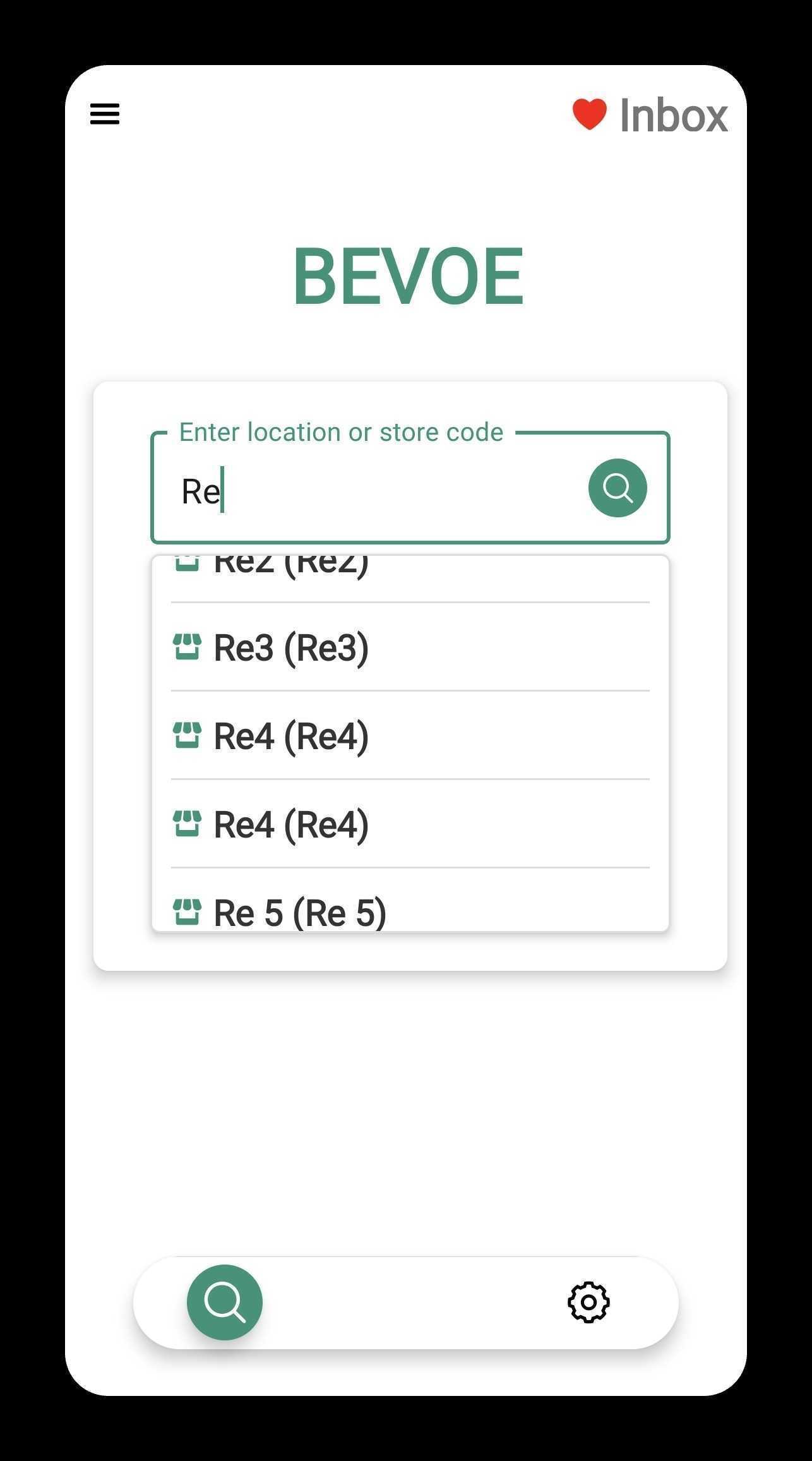 Re1 Search UI